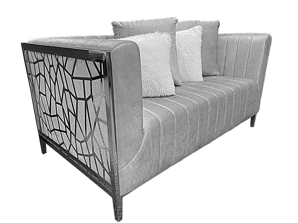 Angelina Loveseat Light Grey
