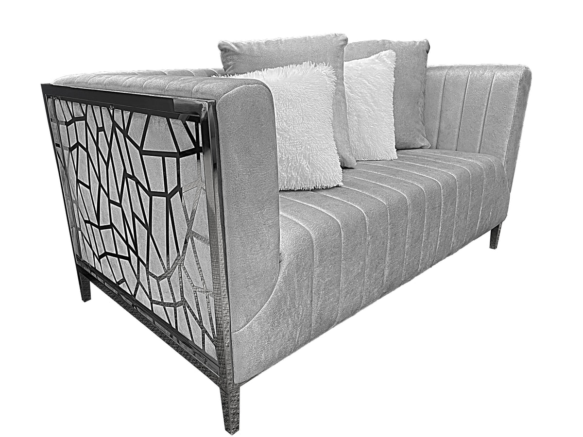 Angelina Loveseat Light Grey