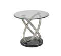 End Table (Silver/Black)