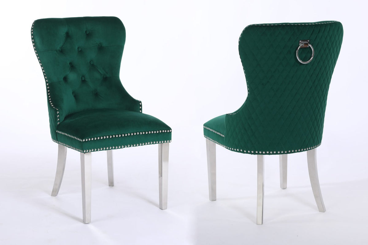 Alisha Dining Chair – Silver/Gold