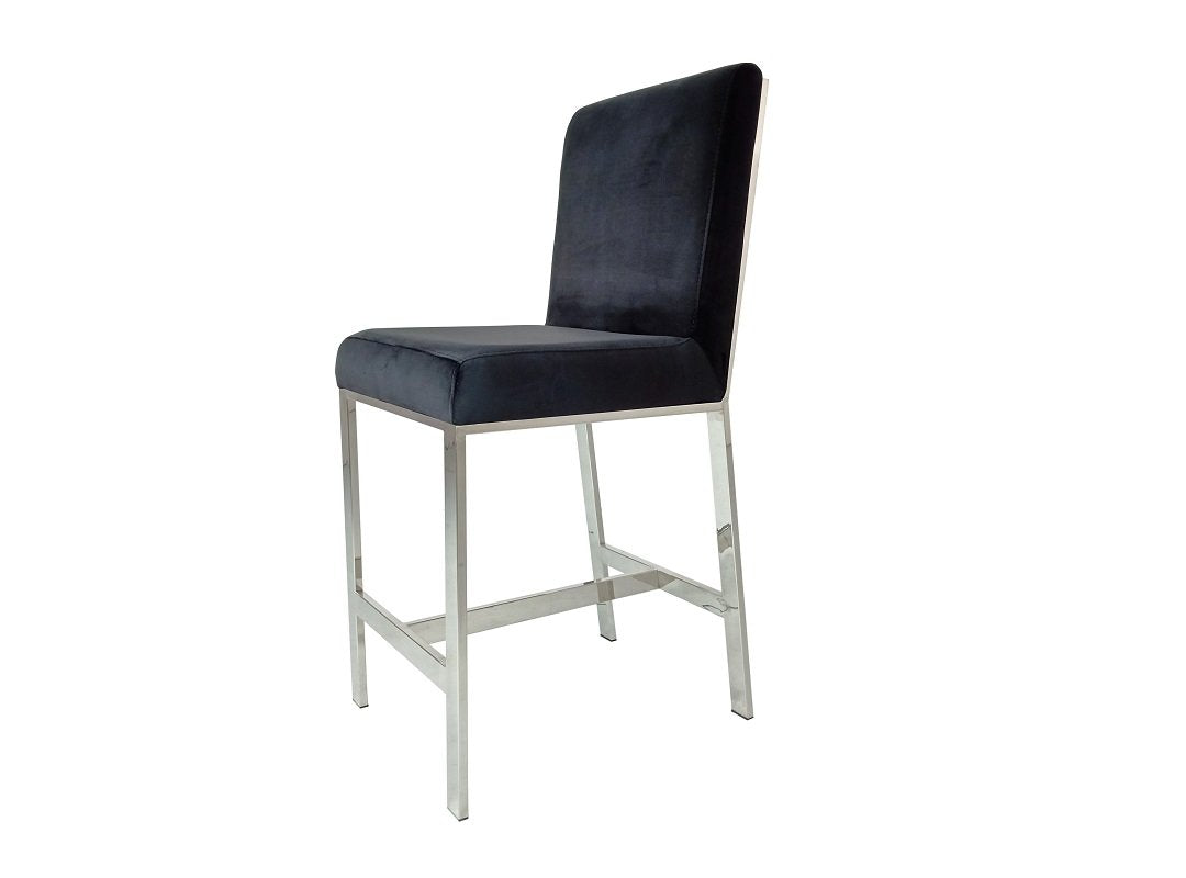 Chicago Pub/Counter Chair – Silver