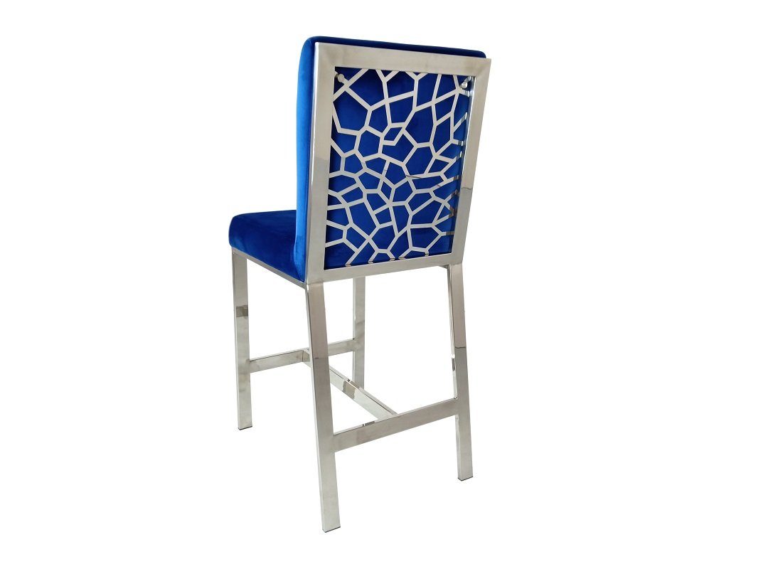 Chicago Pub/Counter Chair – Silver