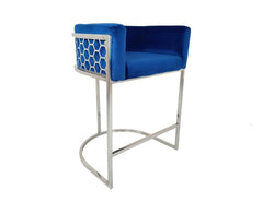 Cinderella Pub/Counter Chair – Silver