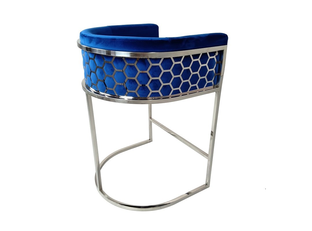 Cinderella Pub/Counter Chair – Silver