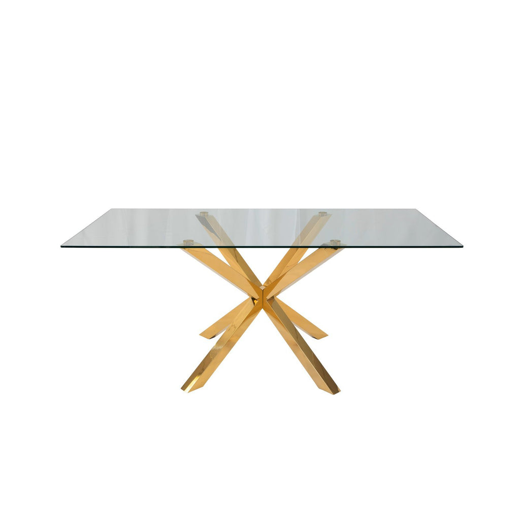 Lorenzo 80” Dining Table – Gold