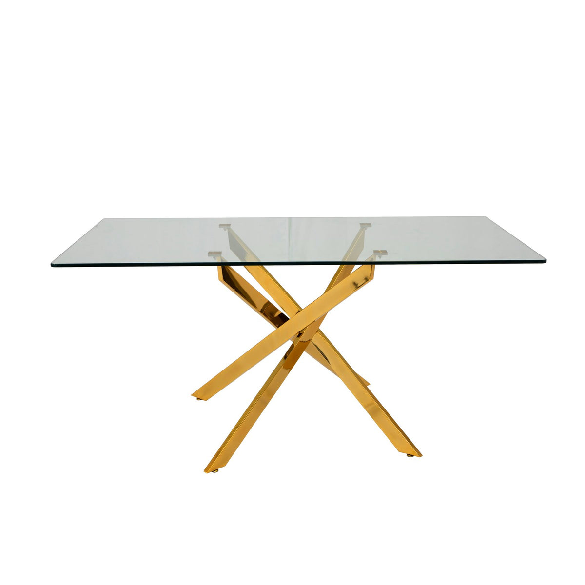 Genesis 63” Rectangle Dining Table – Gold