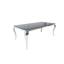Imperial 80” Glass Rectangular Dining Table