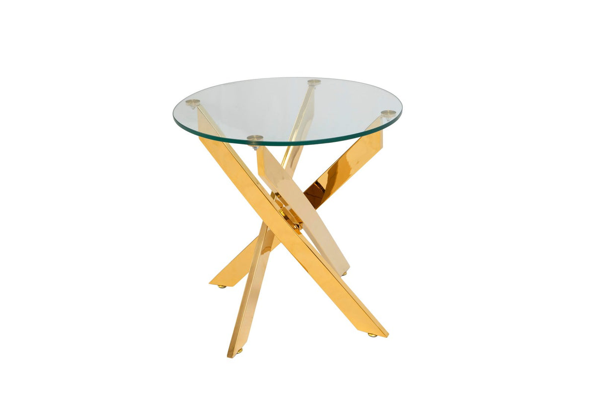 Genesis Gold Oval Coffee Table