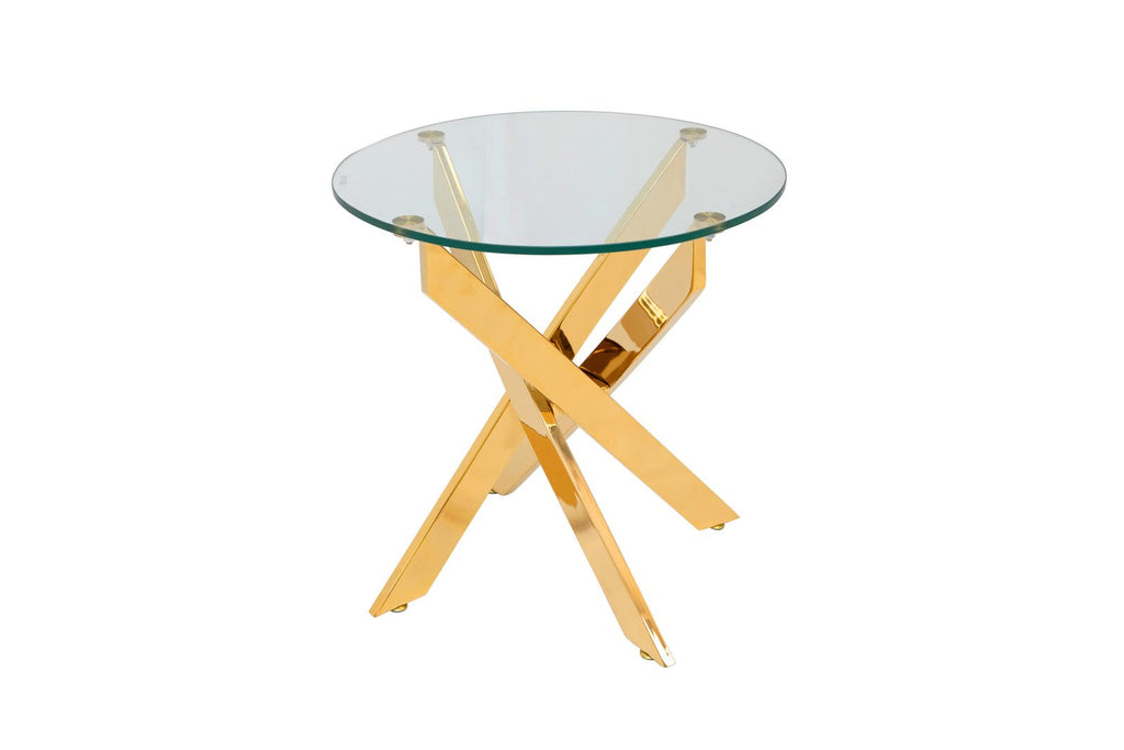 Genesis Gold Oval Coffee Table
