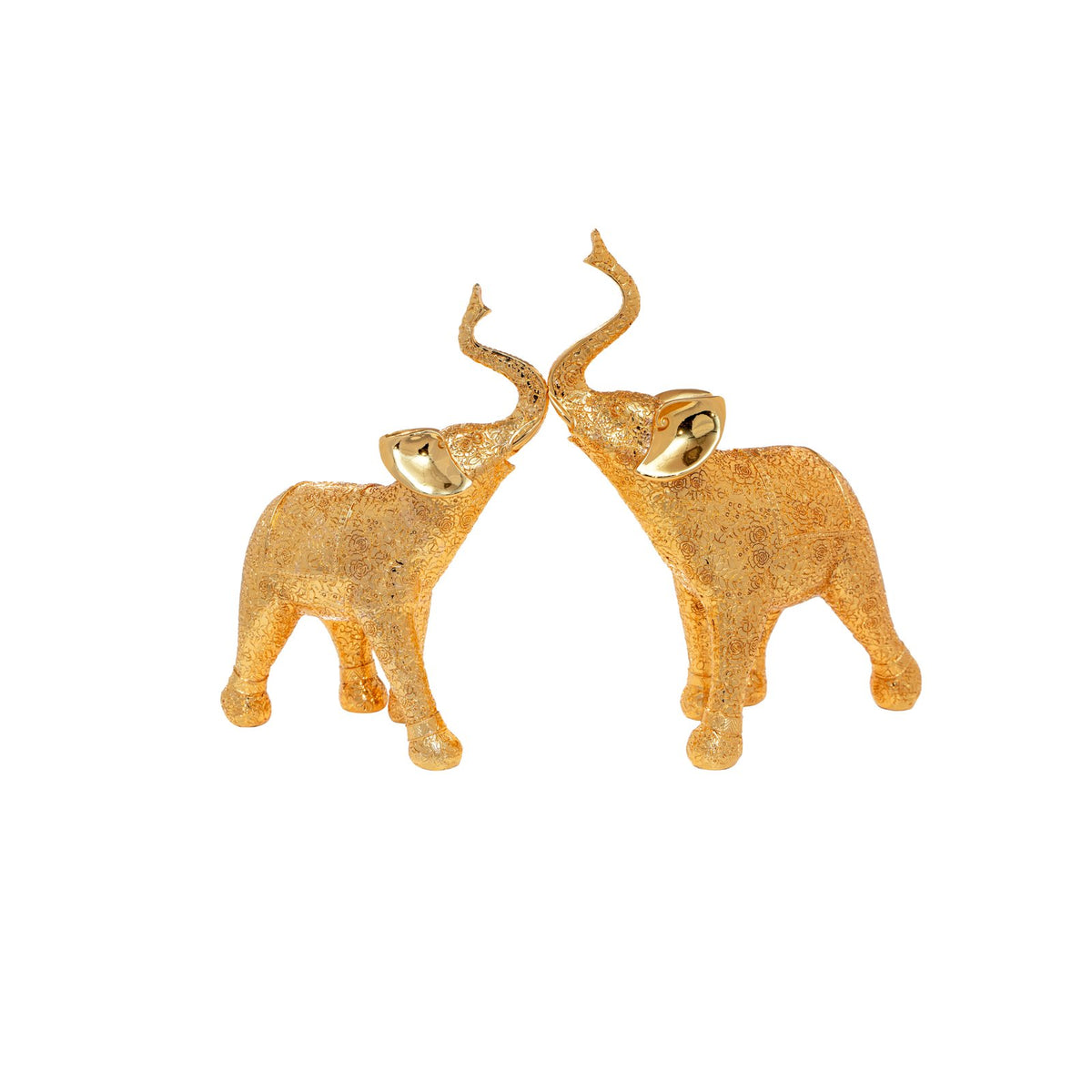 Happy Elephant (Regular) Statues – Set of 2 (Same Colour)