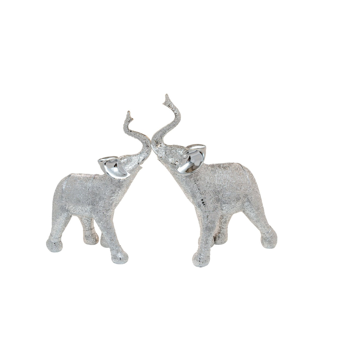 Happy Elephant (Large) Statues – Set of 2 (Same Colour)