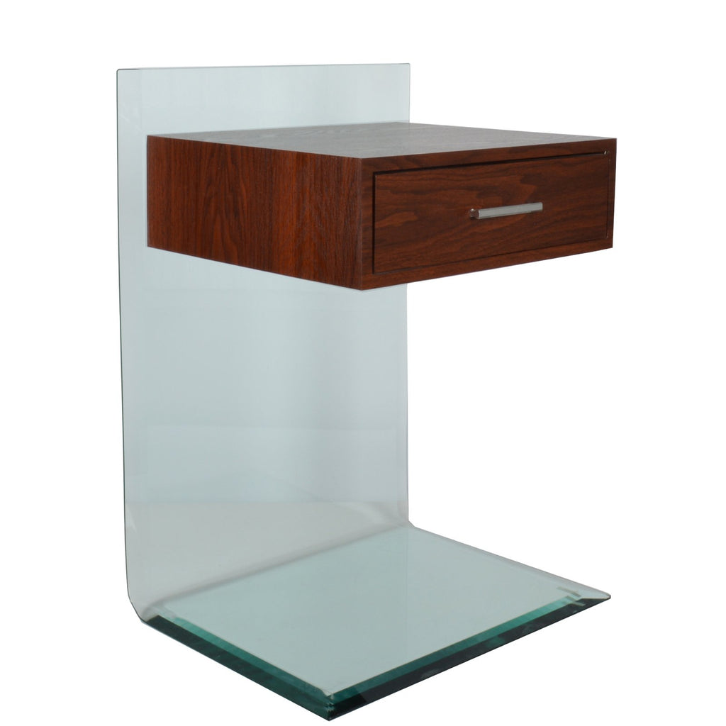 Dawn Accent Side Table with Storage