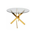 Genesis 39” Round Dining Table – Gold