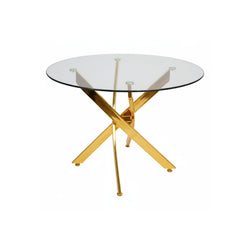 Genesis 39” Round Dining Table – Gold