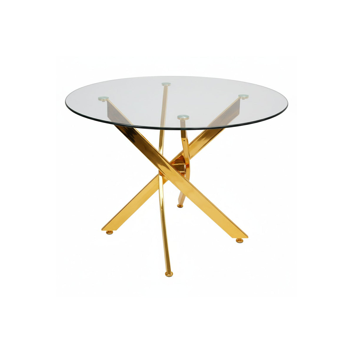 Genesis 39” Round Dining Table – Gold