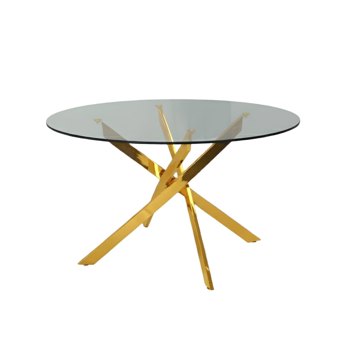 Genesis 51” Round Dining Table – Gold