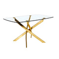 Genesis 54” Rectangle Dining Table – Gold