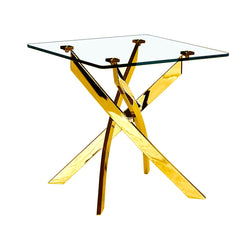 Genesis Gold Square End Table
