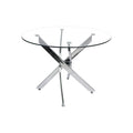 Genesis 39” Round Dining Table – Silver