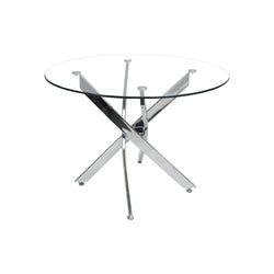 Genesis 39” Round Dining Table – Silver