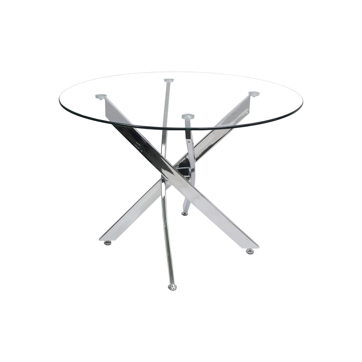 Genesis 39” Round Dining Table – Silver