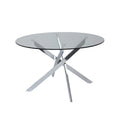 Genesis 51” Round Dining Table – Silver