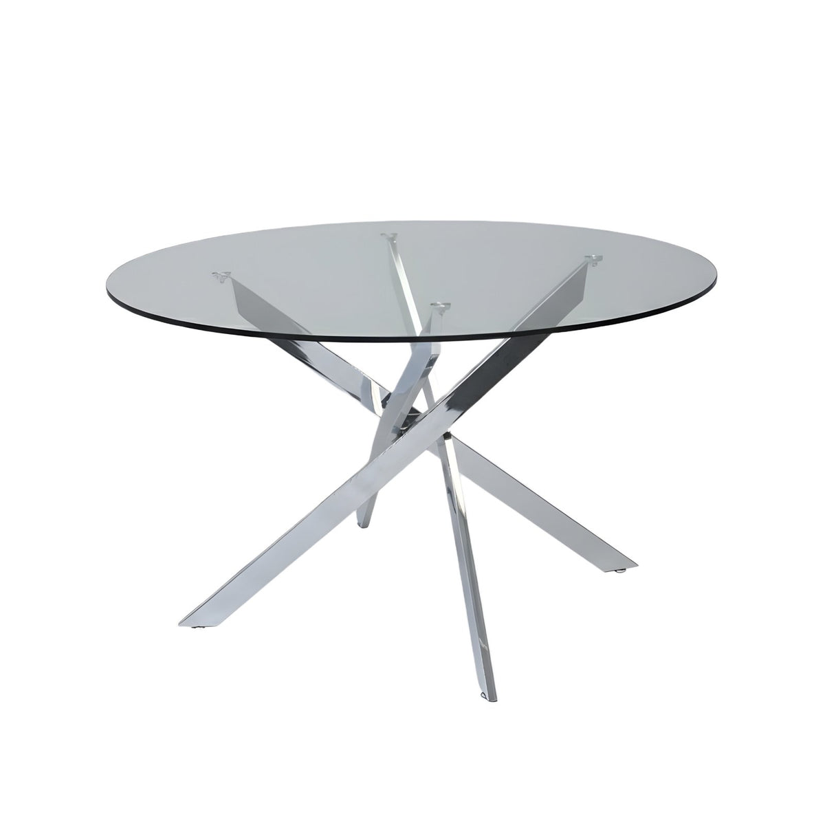 Genesis 51” Round Dining Table – Silver