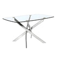 Genesis 54” Rectangle Dining Table – Silver