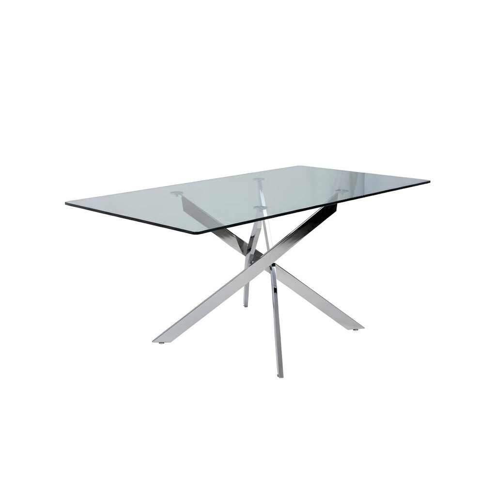 Genesis 63” Rectangle Dining Table – Silver