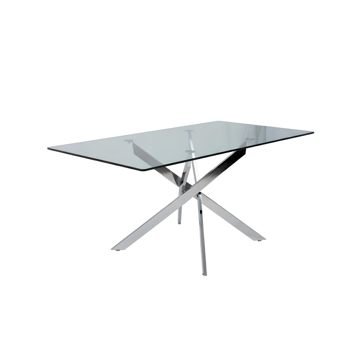 Genesis 63” Rectangle Dining Table – Silver