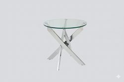 Genesis Silver Round End Table
