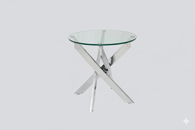 Genesis Silver Round End Table