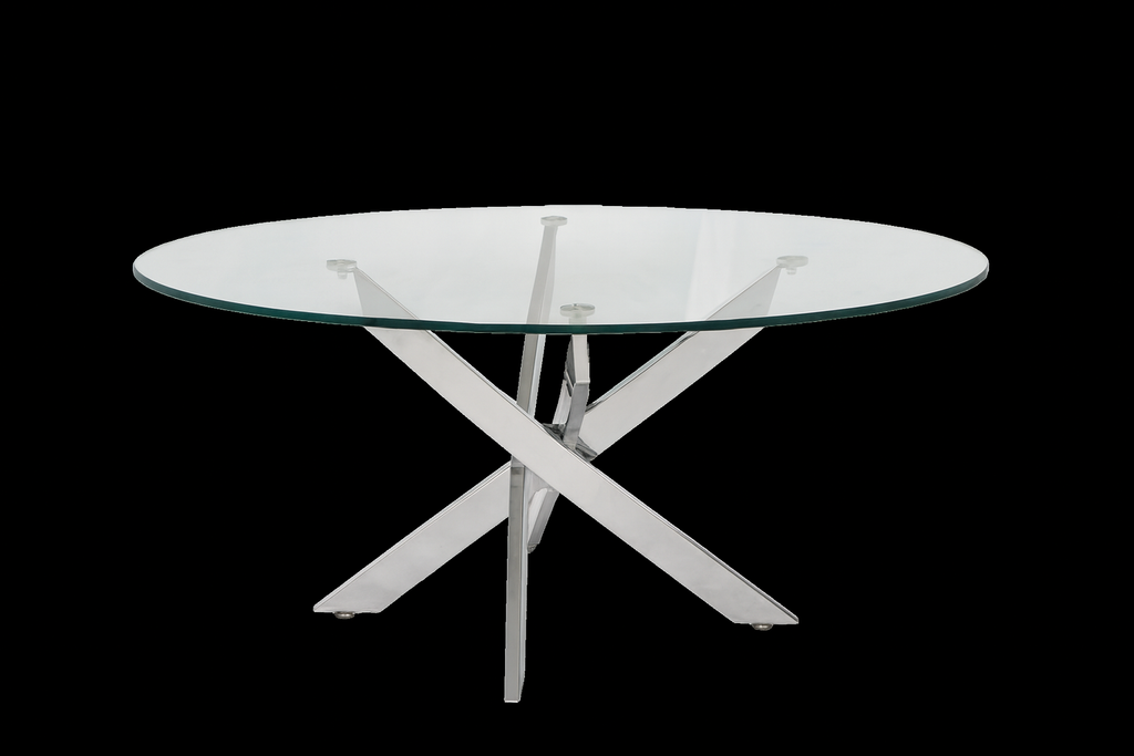 Genesis Silver Oval Coffee Table
