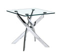 Genesis Silver Square End Table
