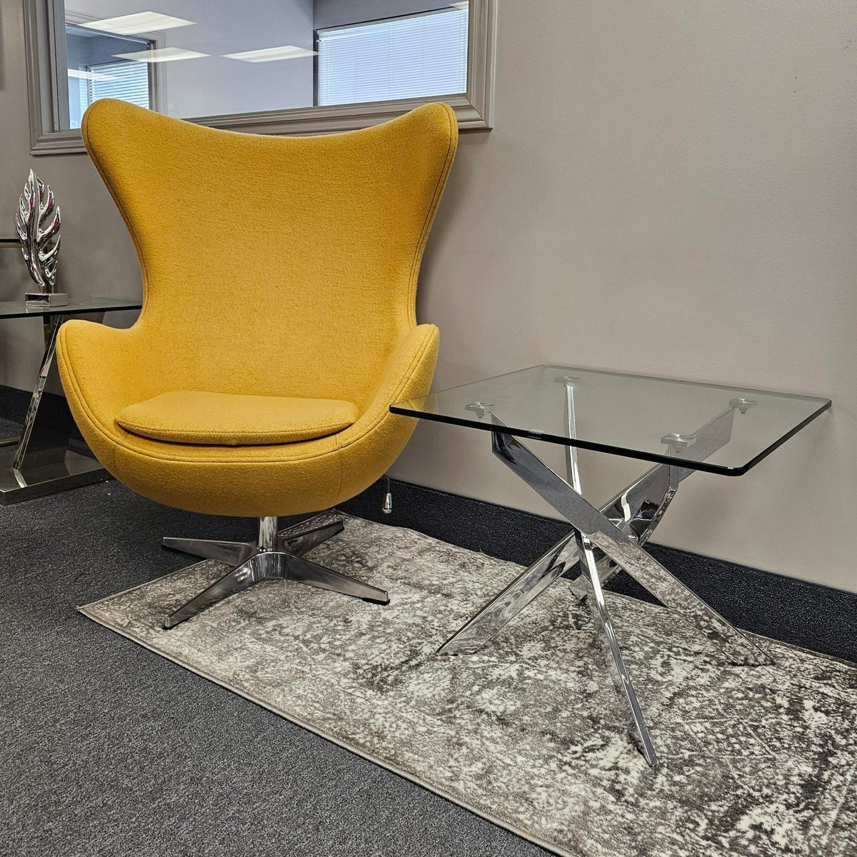 Genesis Silver Square End Table