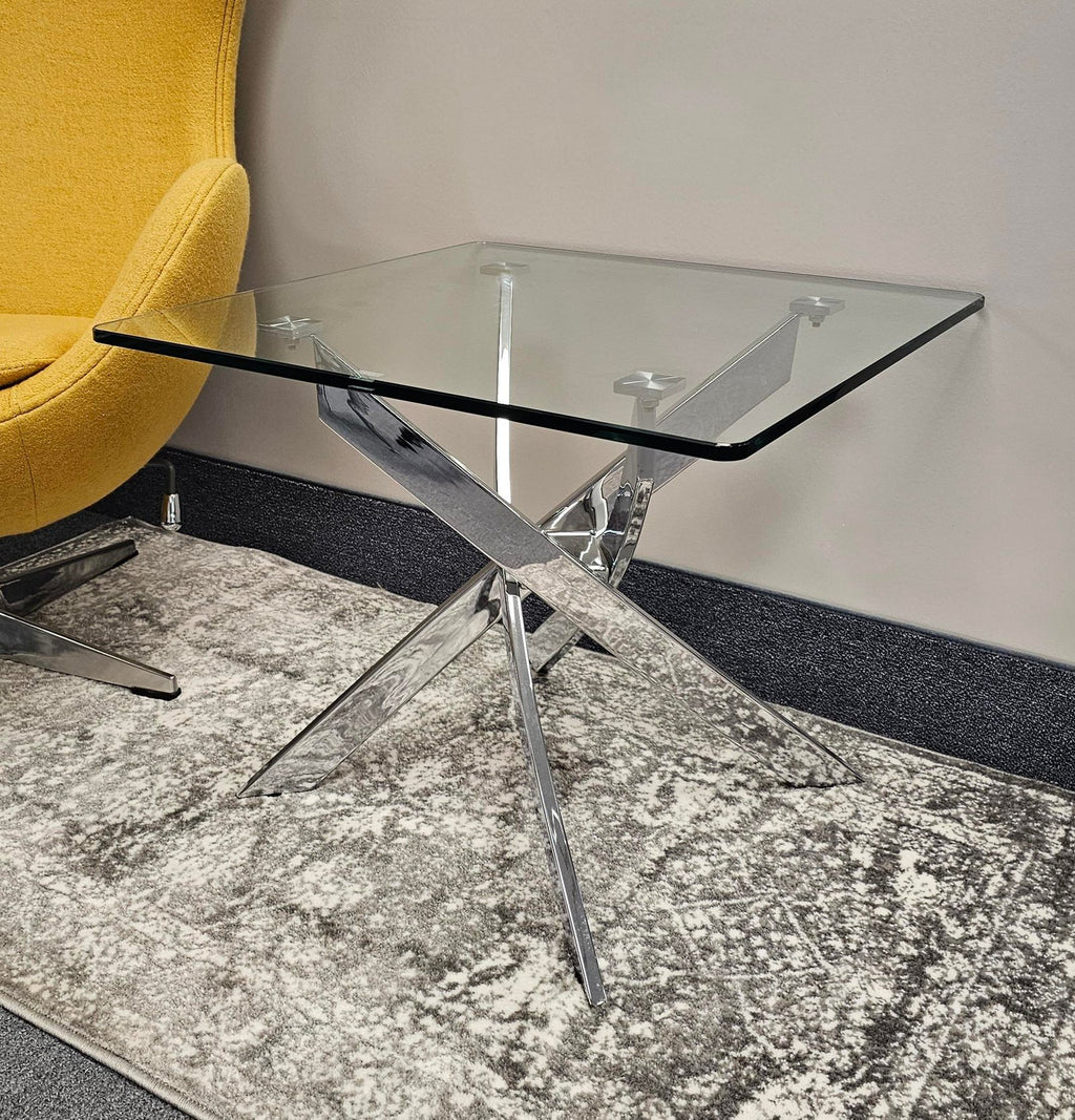 Genesis Silver Square End Table