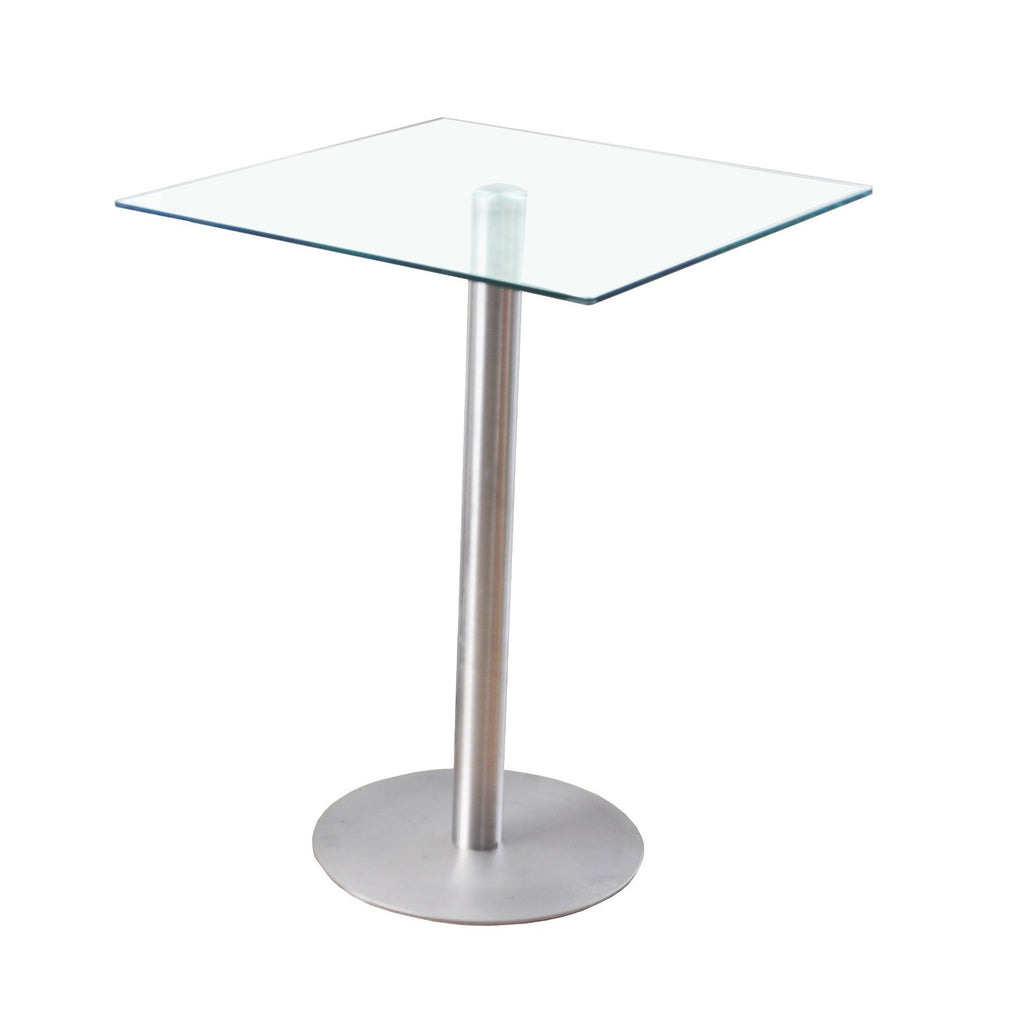 Hurricane Bar Table – Clear Glass