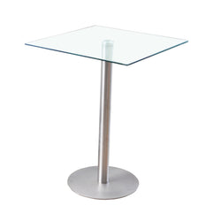 Hurricane Bar Table – Clear Glass
