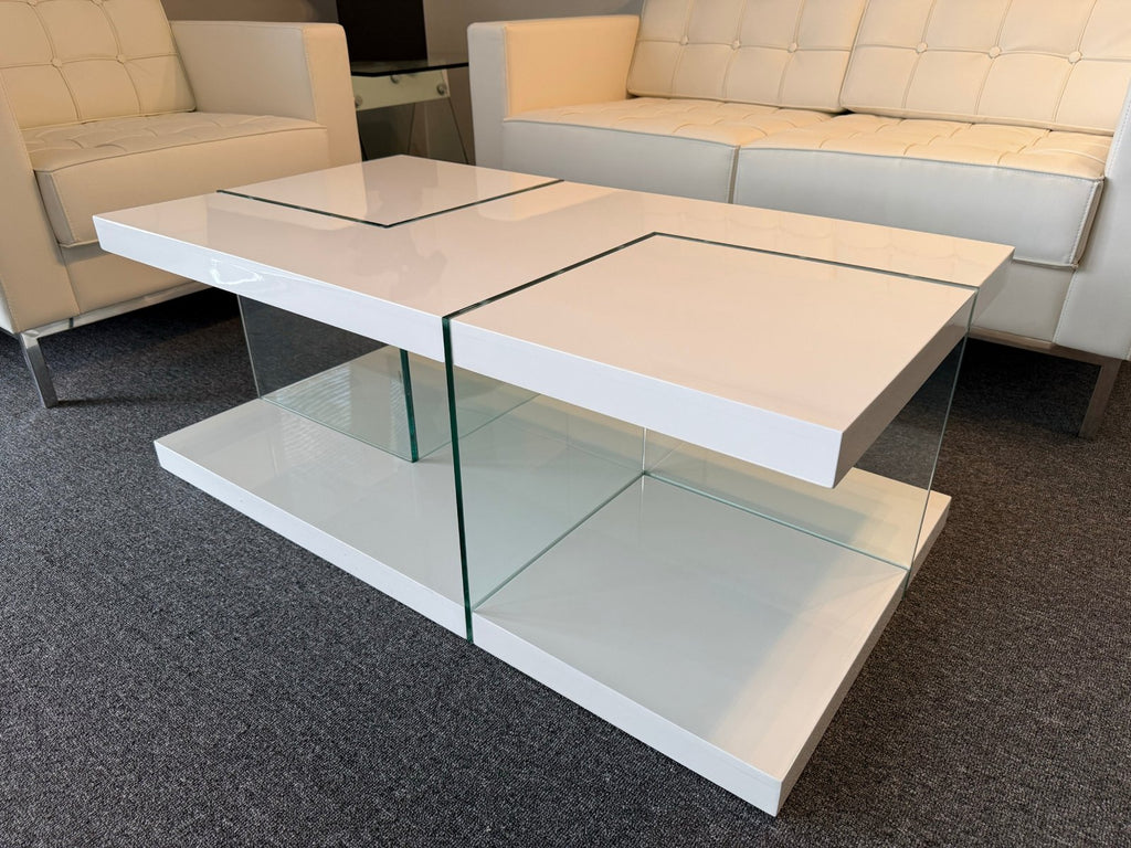 Saturn Glossy White Coffee Table