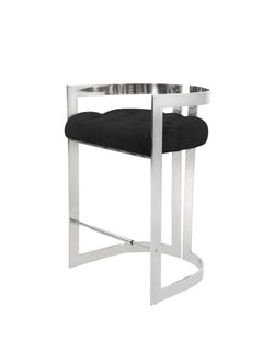 Lynda Pub Chair – Silver