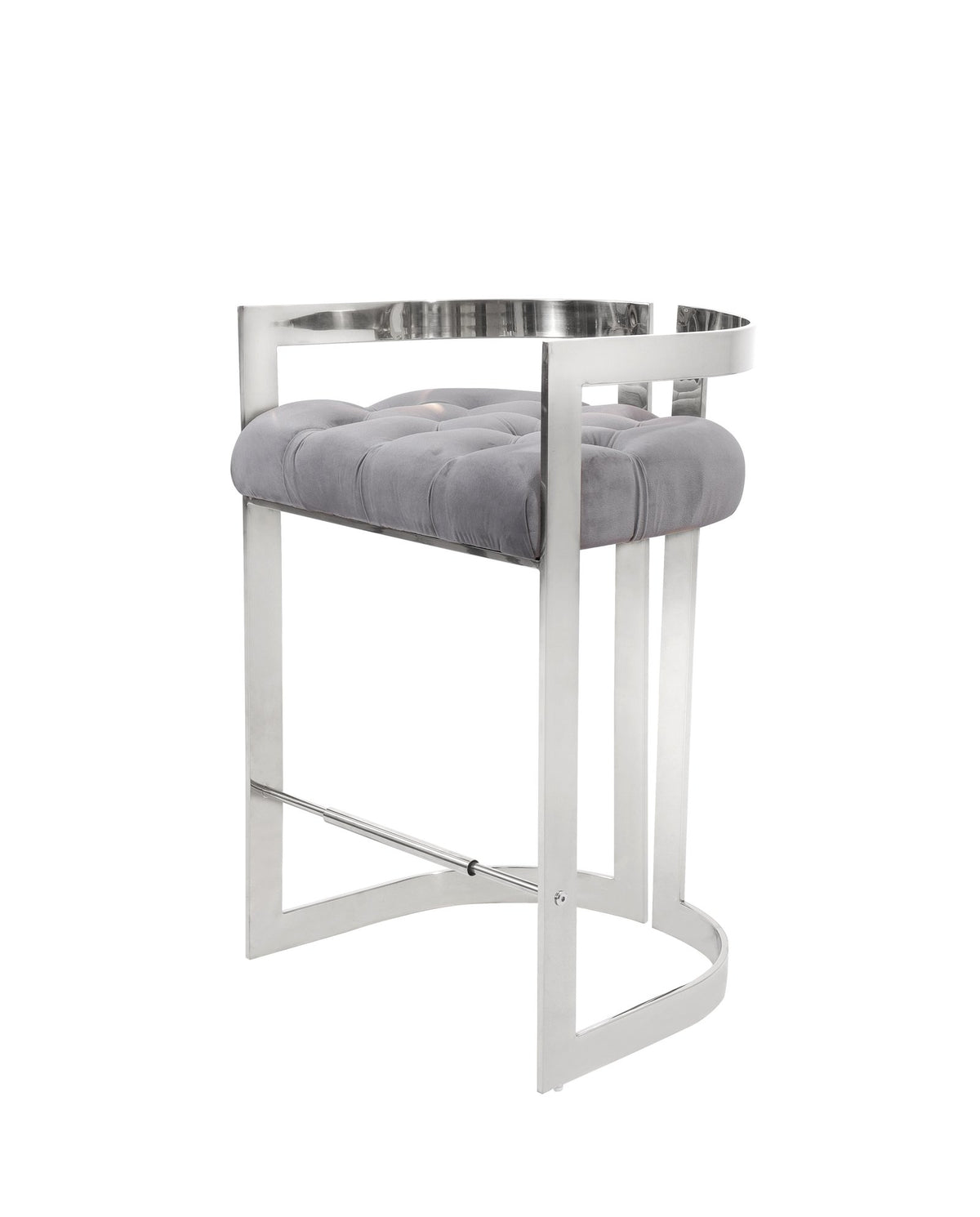 Lynda Pub Chair – Silver