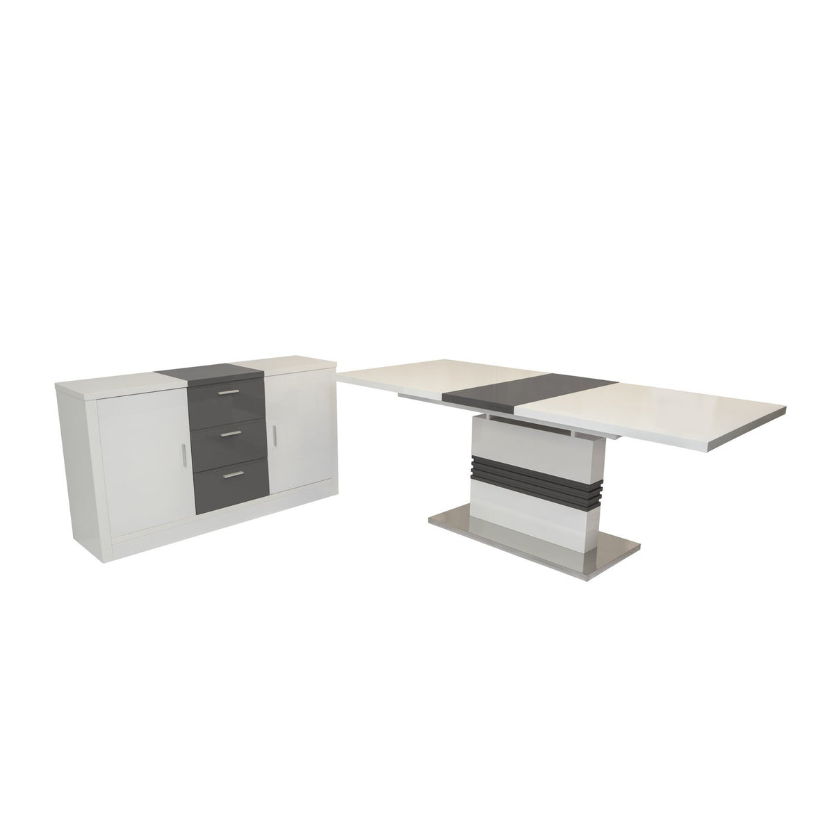 Maxwell & Axis Grey Dining Set