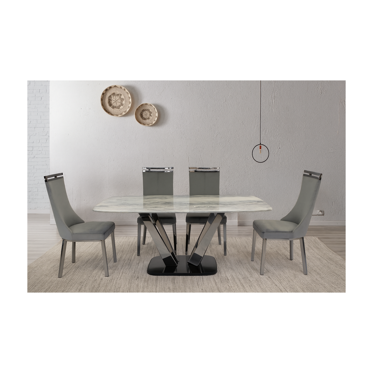 Prince & Capri Luxe Dining Set