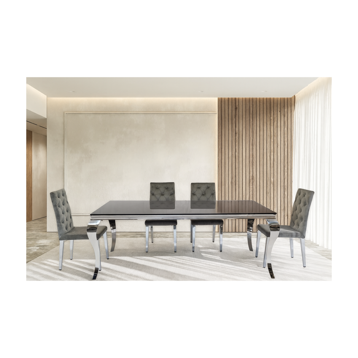 Imperial & Roma Glass Dining Set