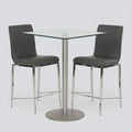 Hurricane & Britt Modern Clear-Glass Pub Set