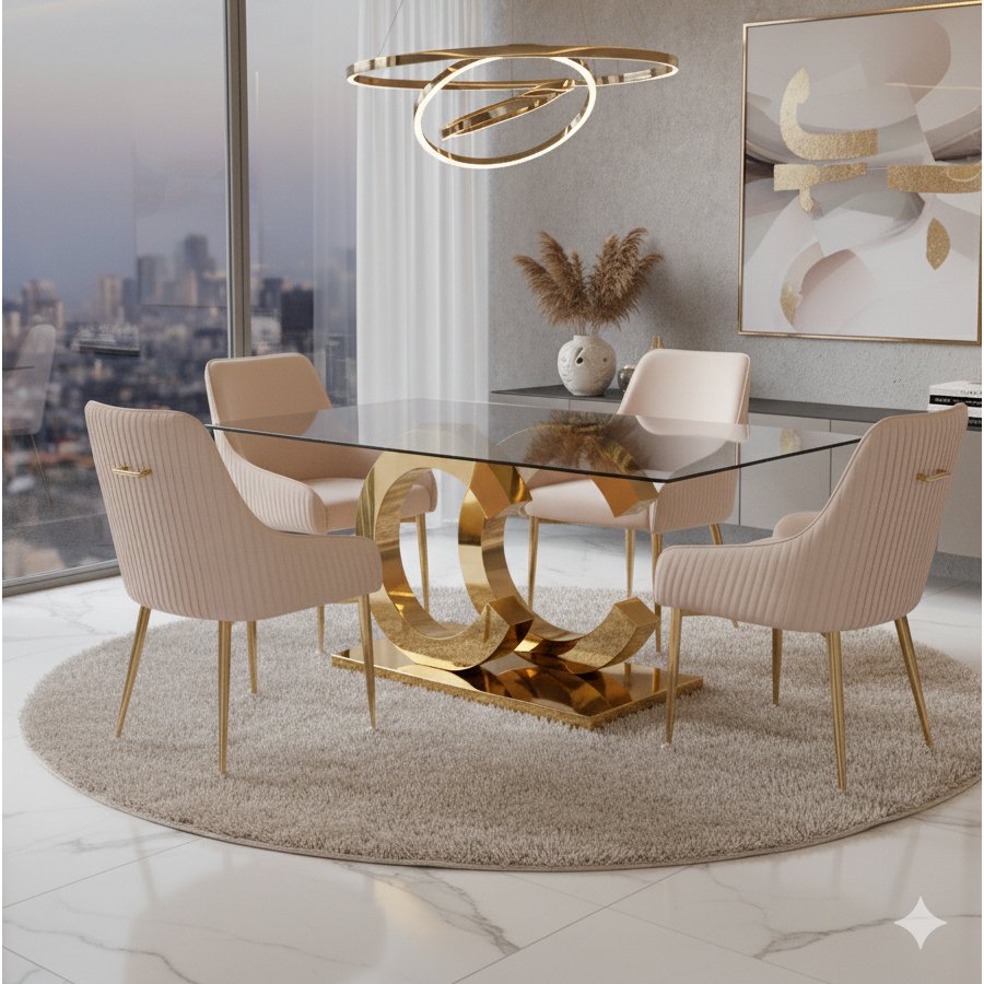CeeCee & Tina Glam Dining Set