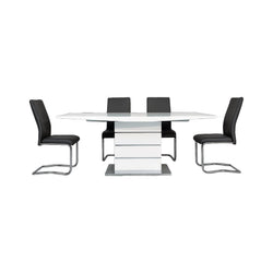 Castor & Accord Extendable Silver Dining Set
