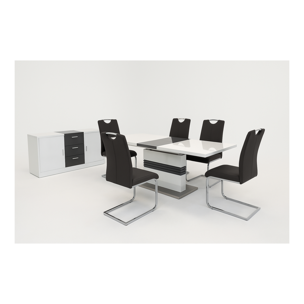 Maxwell & Axis Grey Dining Set