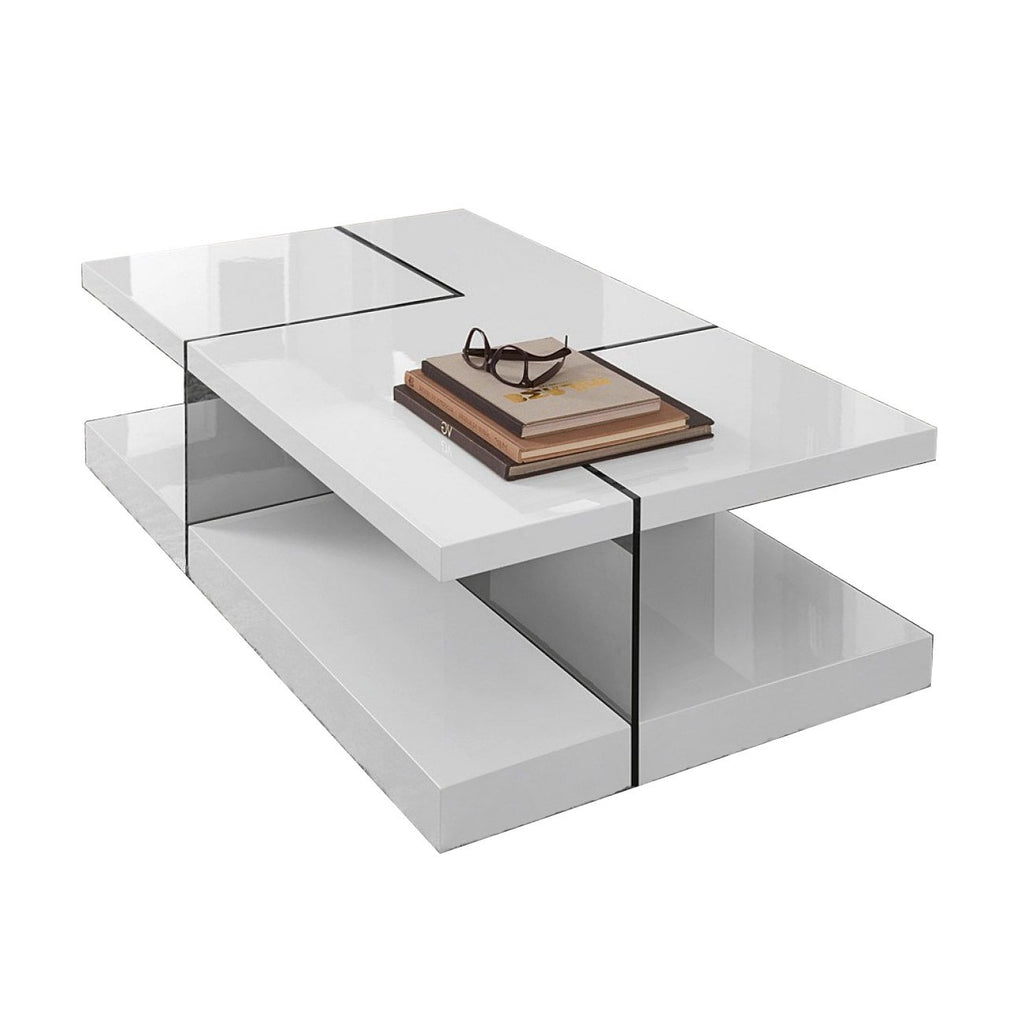 Saturn Glossy White Coffee Table