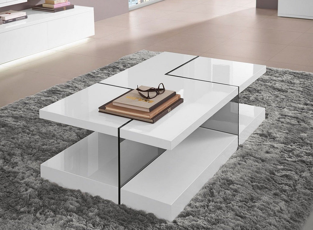 Saturn Glossy White Coffee Table